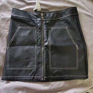 Black and White Mini Pencil Skirt Night Out